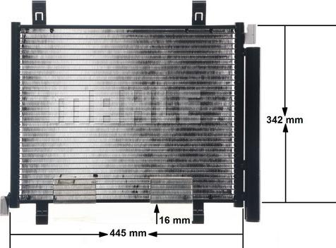 MAHLE AC 747 000S - Kondenser, kondisioner furqanavto.az