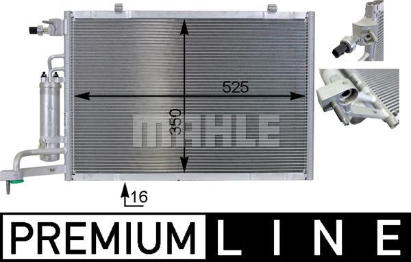 MAHLE AC 7 000P - Kondenser, kondisioner furqanavto.az