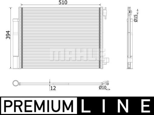 MAHLE AC 73 000P - Kondenser, kondisioner furqanavto.az