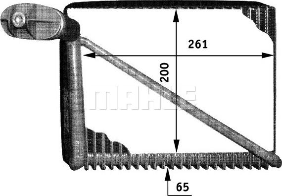 MAHLE AE 48 000P - Buxarlandırıcı, kondisioner furqanavto.az