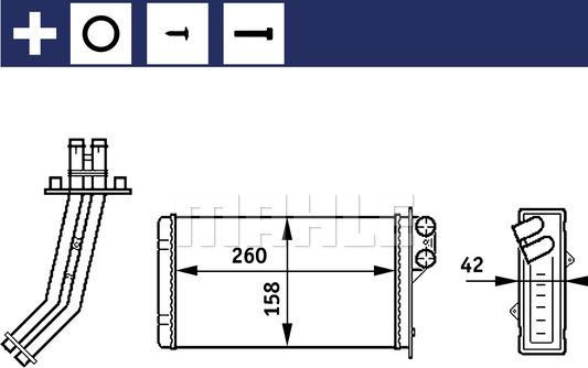 MAHLE AH 156 000S - İstilik dəyişdiricisi, daxili isitmə furqanavto.az