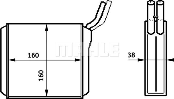 MAHLE AH 153 000S - İstilik dəyişdiricisi, daxili isitmə furqanavto.az