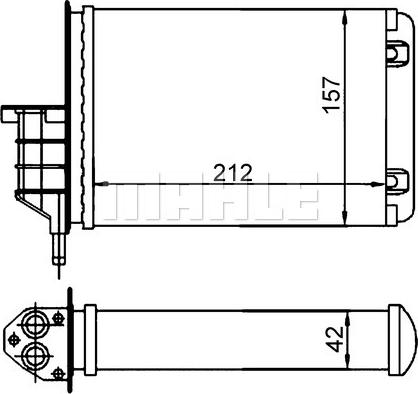 MAHLE AH 18 000S - İstilik dəyişdiricisi, daxili isitmə furqanavto.az