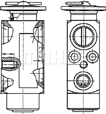 MAHLE AVE 88 000P - Genişləndirici klapan, kondisioner furqanavto.az