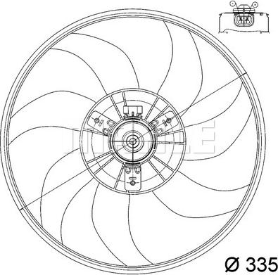 MAHLE CFF 164 000P - Fen, radiator furqanavto.az