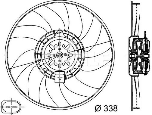 MAHLE CFF 313 000S - Fen, radiator furqanavto.az