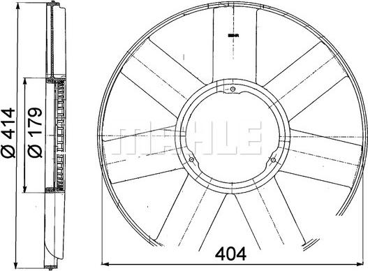 MAHLE CFW 39 000P - Fan Təkəri, mühərrikin soyudulması www.furqanavto.az