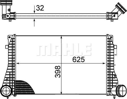 MAHLE CI 482 000S - Intercooler, şarj cihazı furqanavto.az