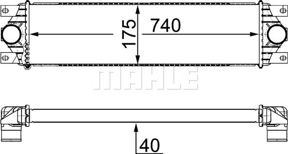 MAHLE CI 19 000S - Intercooler, şarj cihazı furqanavto.az