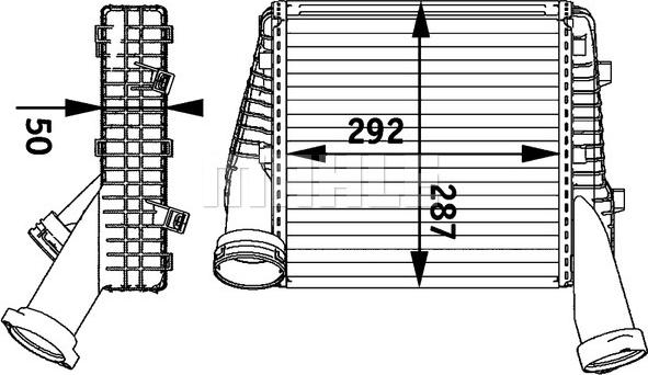 MAHLE CI 141 000P - Intercooler, şarj cihazı furqanavto.az