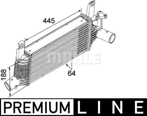 MAHLE CI 159 000P - Intercooler, şarj cihazı furqanavto.az