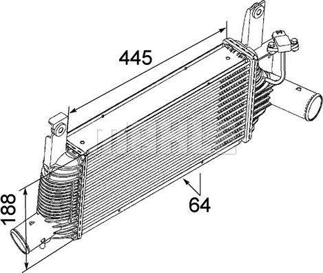 MAHLE CI 159 000P - Intercooler, şarj cihazı furqanavto.az