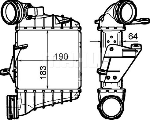 MAHLE CI 306 000P - Intercooler, şarj cihazı furqanavto.az