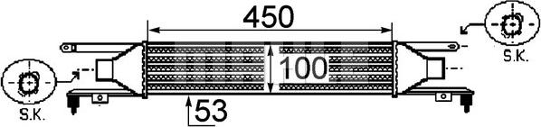 MAHLE CI 250 000P - Intercooler, şarj cihazı furqanavto.az