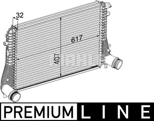 MAHLE CI 207 000P - Intercooler, şarj cihazı furqanavto.az