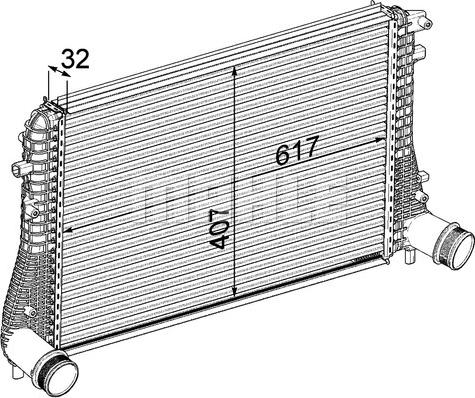 MAHLE CI 207 000P - Intercooler, şarj cihazı furqanavto.az