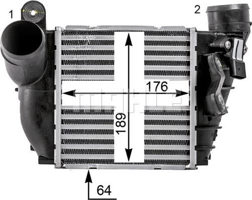 MAHLE CI 22 000P - Intercooler, şarj cihazı furqanavto.az