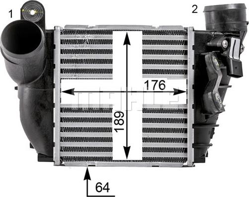 MAHLE CI 22 000P - Intercooler, şarj cihazı furqanavto.az