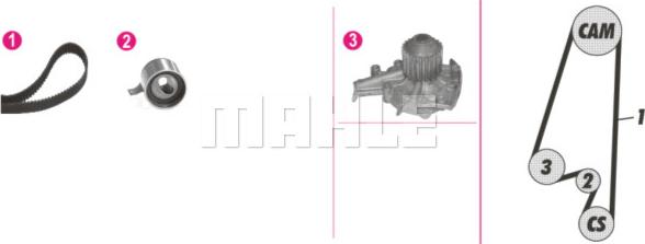 MAHLE CPK 97 000P - Su Pompası və Vaxt Kəməri Dəsti furqanavto.az