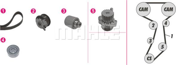 MAHLE CPK 120 000P - Su Pompası və Vaxt Kəməri Dəsti furqanavto.az