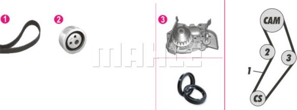 MAHLE CPK 20 000P - Su Pompası və Vaxt Kəməri Dəsti furqanavto.az