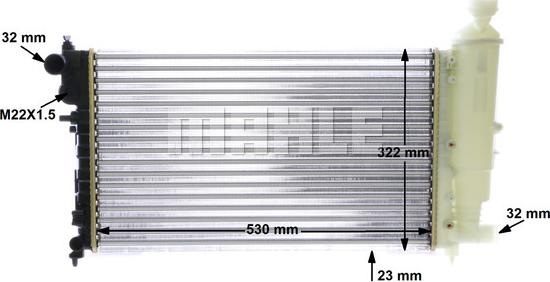 MAHLE CR 468 000S - Radiator, mühərrikin soyudulması furqanavto.az