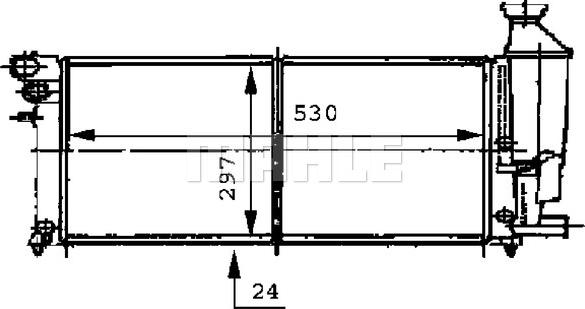 MAHLE CR 468 000S - Radiator, mühərrikin soyudulması furqanavto.az