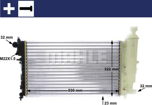 MAHLE CR 468 000S - Radiator, mühərrikin soyudulması furqanavto.az