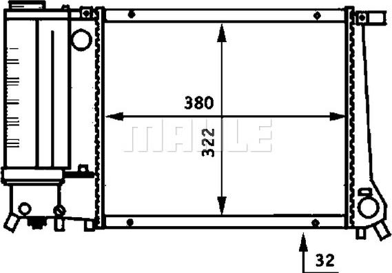 MAHLE CR 483 000P - Radiator, mühərrikin soyudulması furqanavto.az