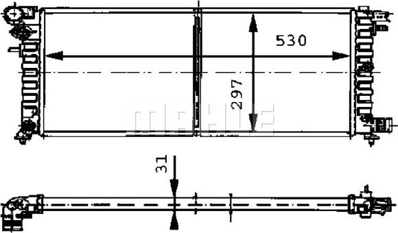 MAHLE CR 430 000P - Radiator, mühərrikin soyudulması furqanavto.az