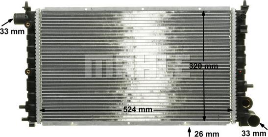 MAHLE CR 430 000P - Radiator, mühərrikin soyudulması furqanavto.az