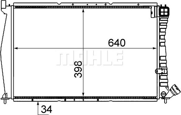 MAHLE CR 473 000S - Radiator, mühərrikin soyudulması furqanavto.az