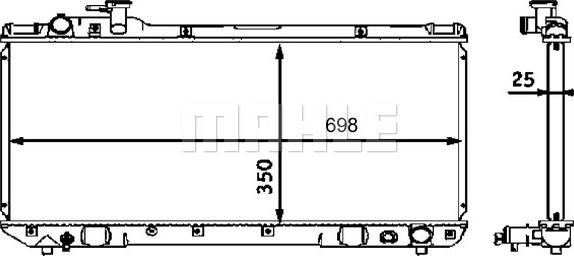 MAHLE CR 542 000S - Radiator, mühərrikin soyudulması furqanavto.az