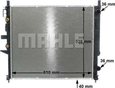 MAHLE CR 554 000S - Radiator, mühərrikin soyudulması furqanavto.az