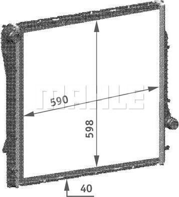 MAHLE CR 565 000P - Radiator, mühərrikin soyudulması furqanavto.az