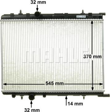 MAHLE CR 515 000P - Radiator, mühərrikin soyudulması furqanavto.az