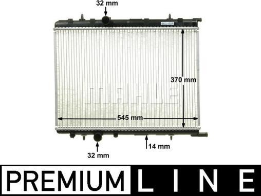 MAHLE CR 515 000P - Radiator, mühərrikin soyudulması furqanavto.az