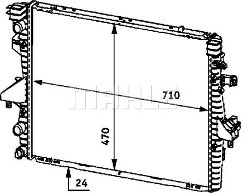 MAHLE CR 585 000P - Radiator, mühərrikin soyudulması furqanavto.az