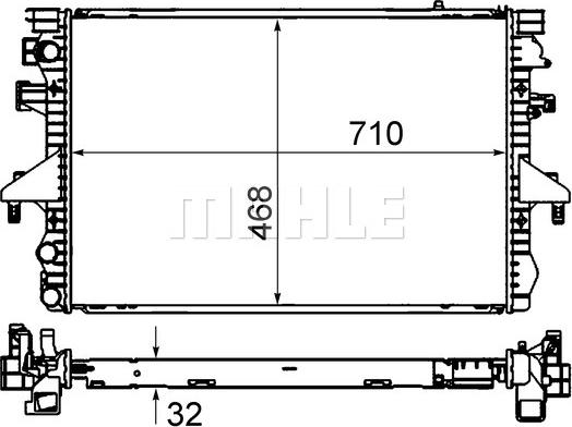 MAHLE CR 585 000S - Radiator, mühərrikin soyudulması furqanavto.az