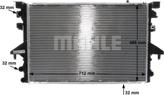 MAHLE CR 585 000S - Radiator, mühərrikin soyudulması furqanavto.az