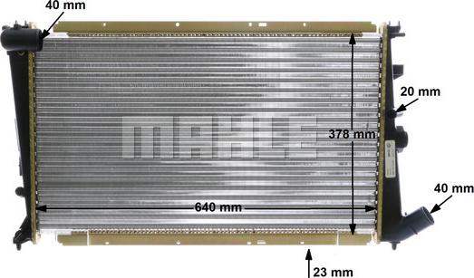 MAHLE CR 586 000S - Radiator, mühərrikin soyudulması furqanavto.az