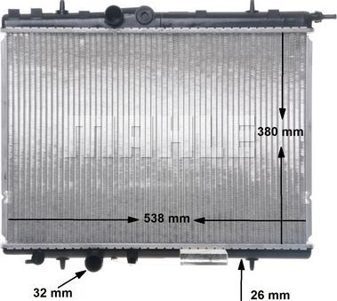 MAHLE CR 524 000S - Radiator, mühərrikin soyudulması furqanavto.az