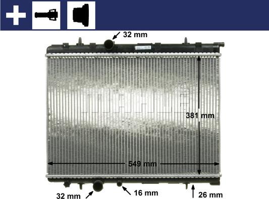 MAHLE CR 524 000S - Radiator, mühərrikin soyudulması furqanavto.az