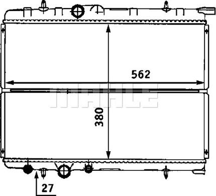 MAHLE CR 524 000S - Radiator, mühərrikin soyudulması furqanavto.az