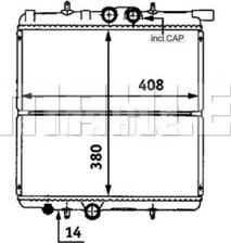 MAHLE CR 527 000S - Radiator, mühərrikin soyudulması furqanavto.az