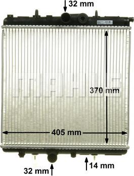 MAHLE CR 527 000S - Radiator, mühərrikin soyudulması furqanavto.az