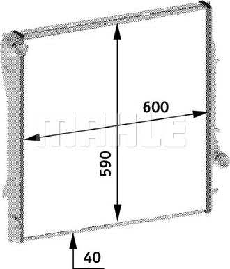 MAHLE CR 573 000P - Radiator, mühərrikin soyudulması furqanavto.az