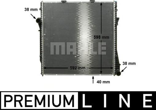 MAHLE CR 573 000P - Radiator, mühərrikin soyudulması furqanavto.az