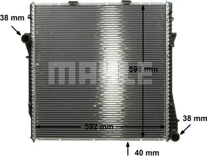 MAHLE CR 573 000P - Radiator, mühərrikin soyudulması furqanavto.az