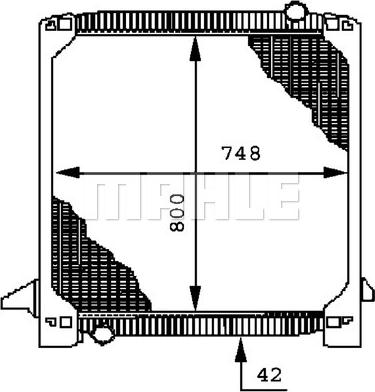 MAHLE CR 693 000P - Radiator, mühərrikin soyudulması furqanavto.az